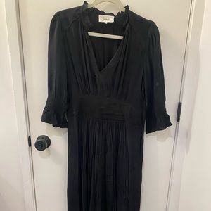 Ba&sh black midi dress